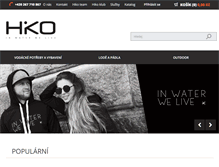 Tablet Screenshot of hiko.cz